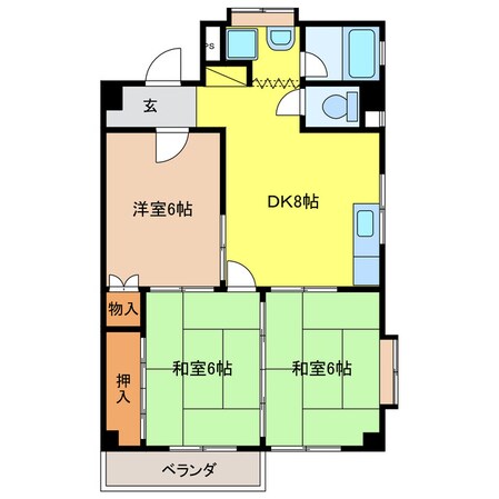 寿第３ビルの物件間取画像